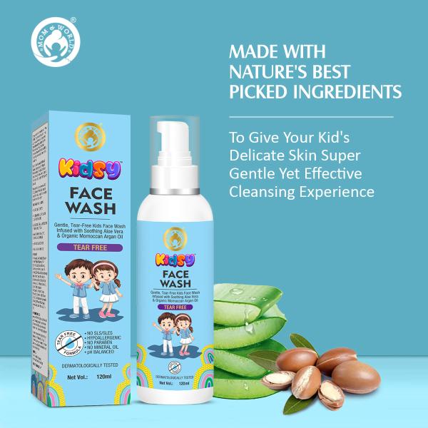 Mom & World Kids Face Wash 120 ml - Baby Skin Care