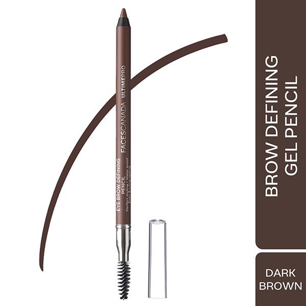 Faces Canada Ultime Pro Eyebrow Defining Pencil - Dark Brown 02, 1.2gm - Eyebrow Pencils & Enhancers