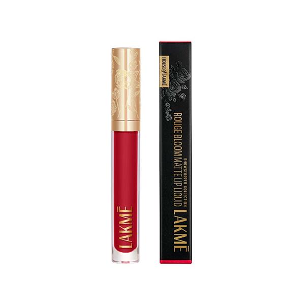 Lakme Rouge Bloom Matte Lip Liquid Carnation Craze 101 3.5 ml - Liquid Lipsticks