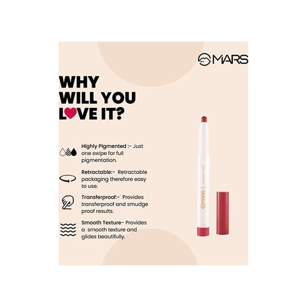 Mars Poppins Lip Crayon (Striking Magenta-23) 1.3 gm - Lip Crayons