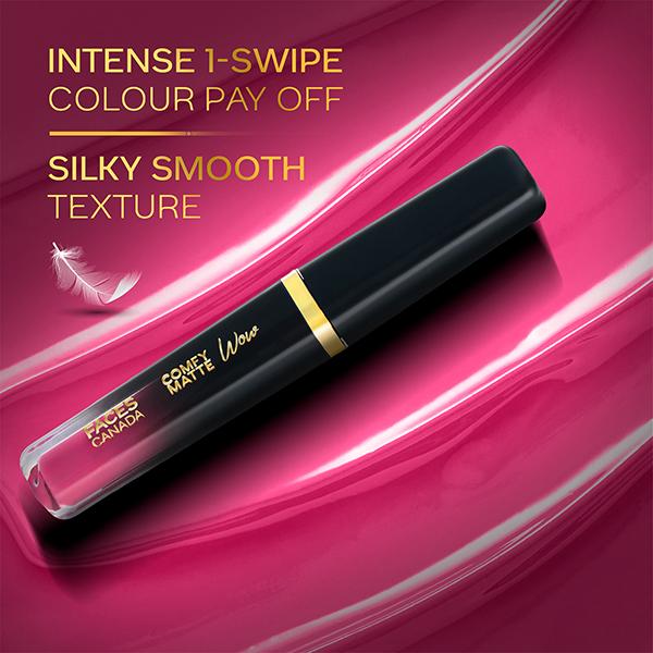 Faces Canada Comfy Matte Wow Liquid Lipstick - Fuschia Fun 06 3.8 ml - Liquid Lipsticks