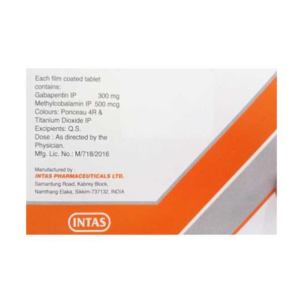 NERVZ G Tablet 15's - Neuropathic Pain-Dru