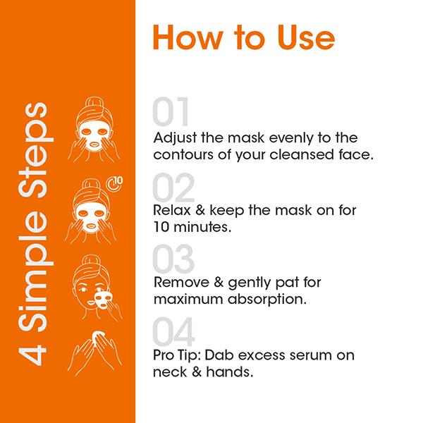 T.A.C - The Ayurveda Co. Vitamin C Serum Sheet Mask with Liquorice Toning and Brightening 22ml - Sheet Masks