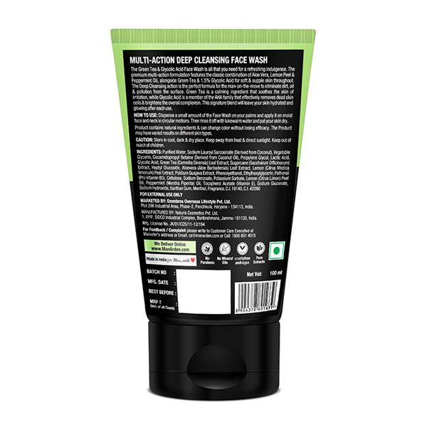 Man Arden Daily Multi-Action Deep Cleansing Face Wash 100 ml - Face Washes