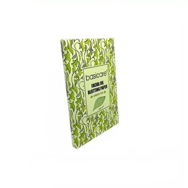 Basicare Facial Oil Blotting Paper,Green Tea, (pack of 200) 1's