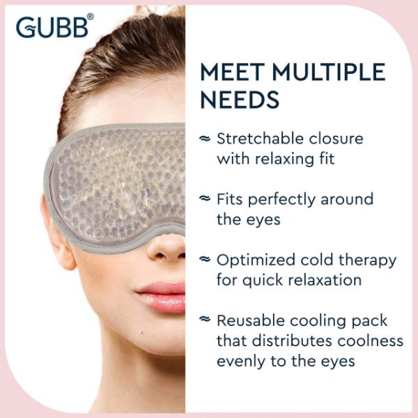 GUBB Soothing Eye Mask , Relaxing Eye Mask with Gel Beads - Pink 1's - Eye Masks
