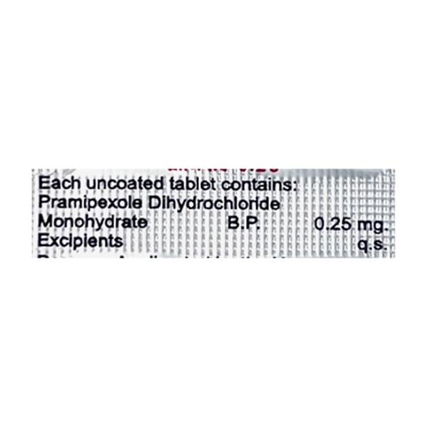 Pramipar 0.25mg Tablet 10'S - Parkinsonism-Ana