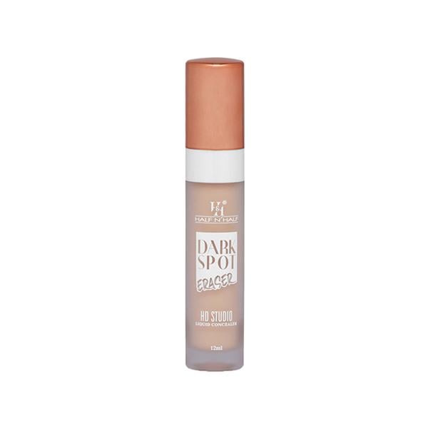 Half N Half Dark Sport Eraser Hd Liquid Concealer Creamy Texture High Coverage Light Weight Concealer for Face Makeup 02 12 ml - Concealer