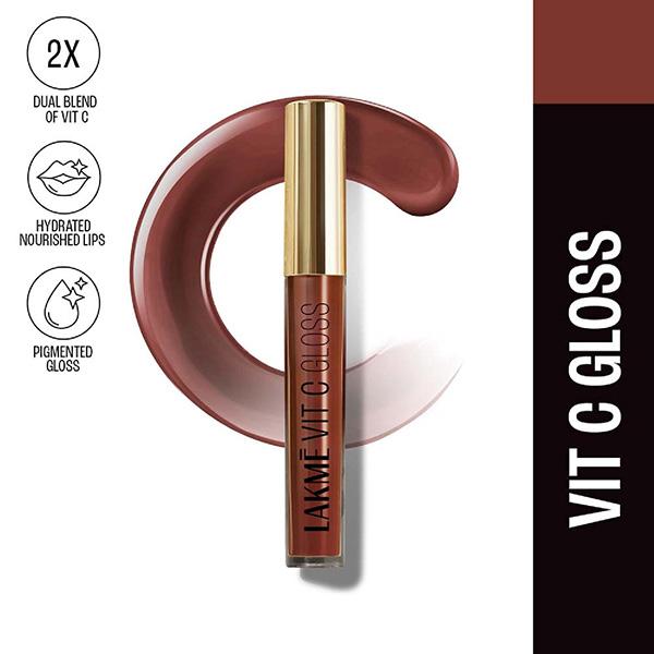Netmeds | Lakme SuperglowVIT-C Gloss-Coca BrownC4 2.5 ml