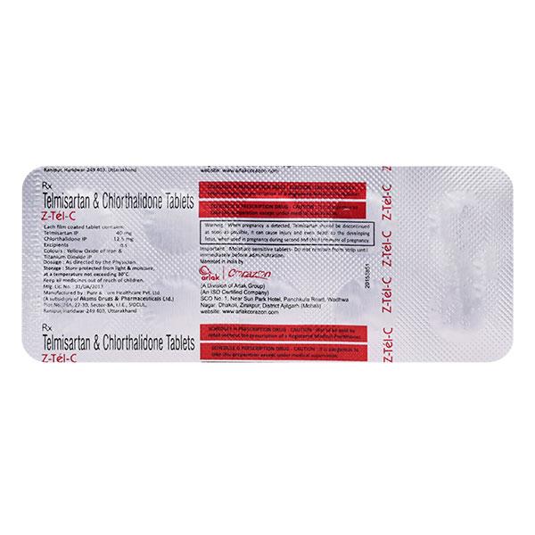 Z TEL C Tablet 10's - Hypertension-Ang