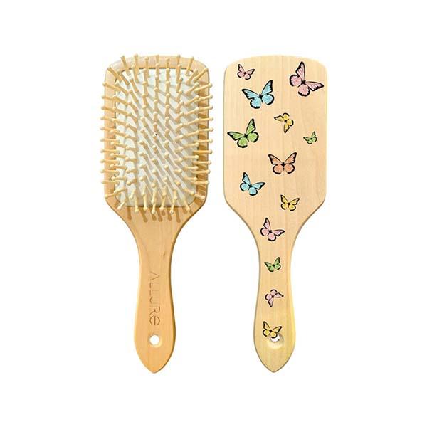 Netmeds | Allure Personalised Paddle Hair Brush Butterfly Print 1's