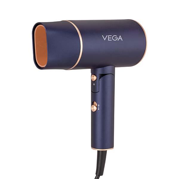 Netmeds | Vega Ionic 1400W Foldable Hair Dryer for Men and Women with 2 Heat/Speed Settings, (VHDH-35) 496 gm