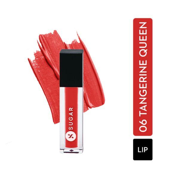 Netmeds | Sugar Cosmetics Smudge Me Not Liquid Mini Lipstick 06 Tangerine Queen 1.1 ml