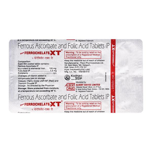 Ferrochelate XT New Tablet 10'S - Iron Supplement/Anaemia-Vma