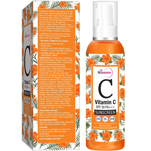 Stbotanica Vitamin C Spf 30 Pa+++ Sunscreen Oil Mineral Based 120 ml - Face Sunscreen