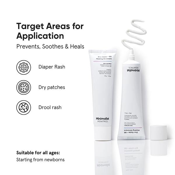 Minimalist Pediatrics Zinc Oxide + B5 Healing Ointment 50 ml - Rash Creams