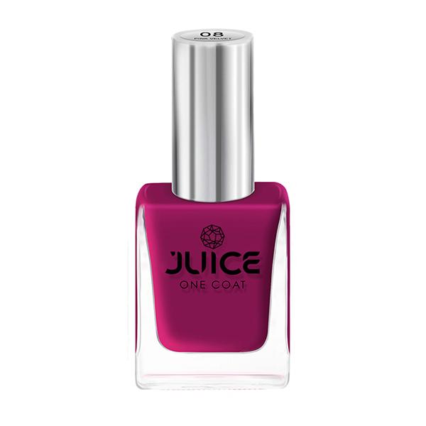 JUICE One Coat Long Lasting Quick Dry Chip Resistent Nail Polish PINK VELVET 8 11 ml - Nail Polish