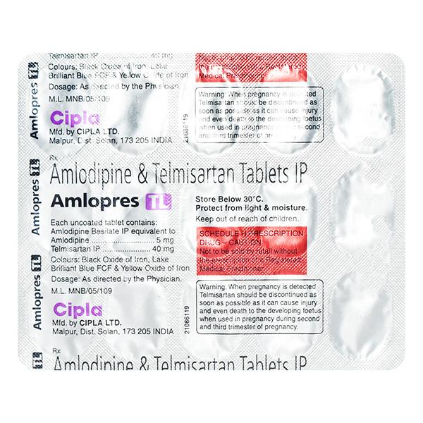 Netmeds | Amlopres TL Tablet 15'S