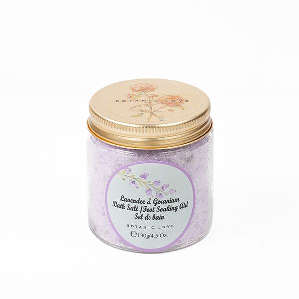 Netmeds | Botanic Love Lavender and Geranium Bath Salt Foot Aid 130 gm