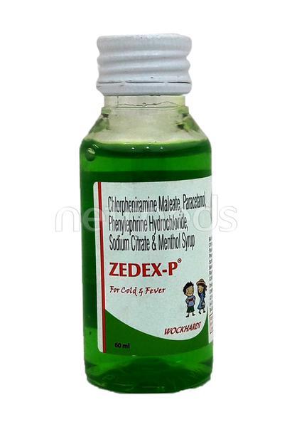 Zedex P Syrup 60ml - Cough And Cold-Cou