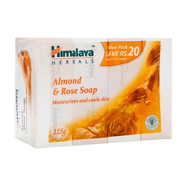 Himalaya Almond & Rose Soap (Pack of 4 x 125 gm)