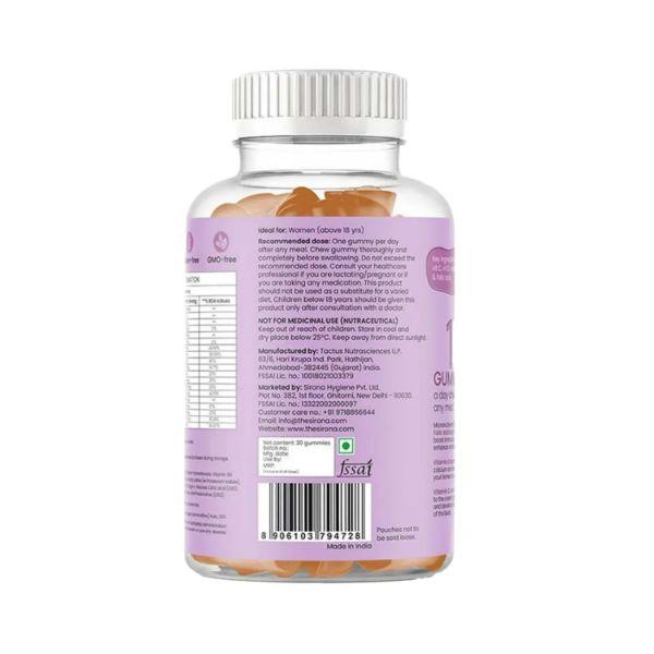 Sirona Multivitamin Orange Flavoured Gummies for Women (Pack of 30) 1's - Multi-Vitamins