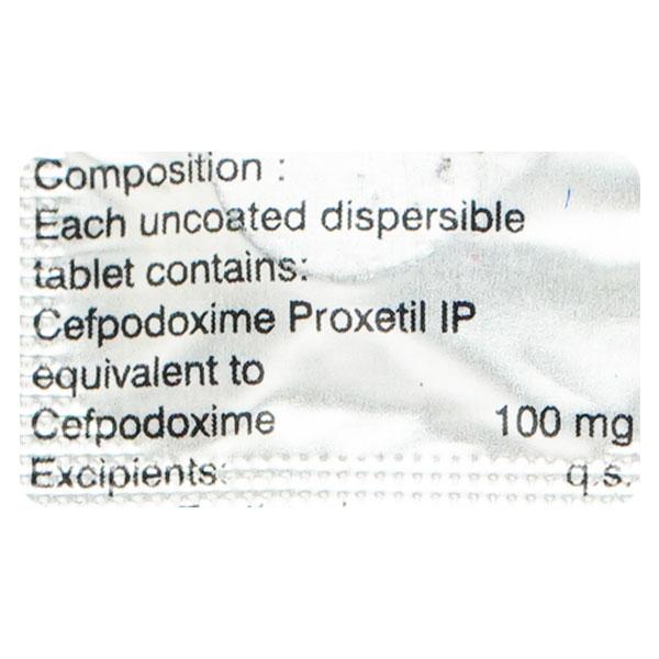 Monocef O DT 100mg Tablet 10'S - Bacterial Infections-Cep