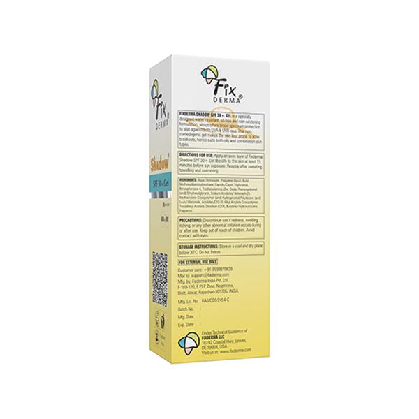Fixderma Shadow SPF 30+Gel Pa+++ UVA&UVB 40 gm - Face Gels