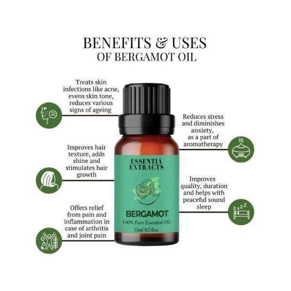 Essentia Extracts Bergamot Essential Oil 15 ml - Essential Oils