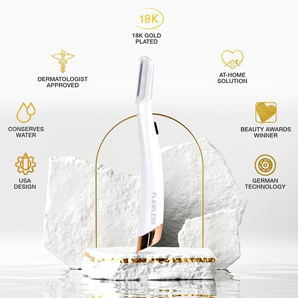 Flawless Finishing Touch Dermaplane Glow Facial Hair Remover - Hair Removal Accessories