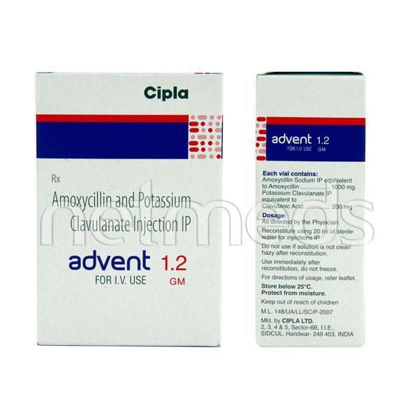 Advent 1.2Gm Injection 1's - Bacterial Infections-Pen