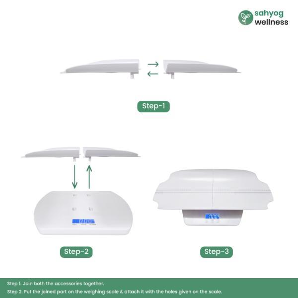 Sahyog Wellness Digital Weighing Scale for Baby and Adult (Weighs Upto 100 kg) (White) - Weighing Scale