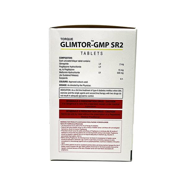 GLIMTOR GMP SR 2 Tablet 10's - Diabetes-Ant