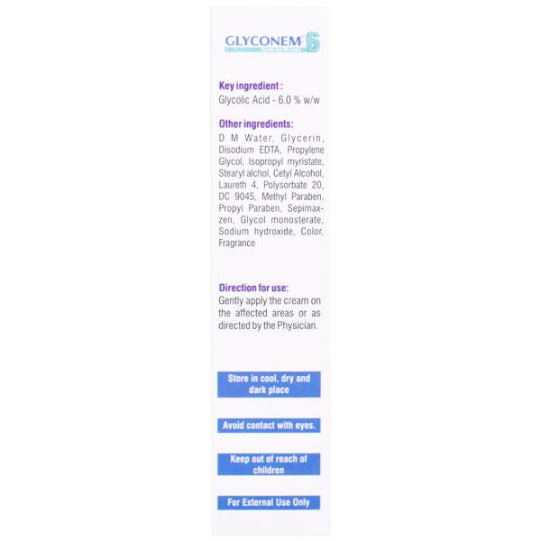 GLYCONEM 6 Cream 30gm - Acne-Acn