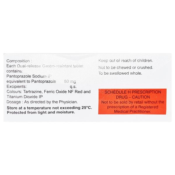 PANTOP 80 Tablet 10's - Ulcer/Reflux/Flatulence-Aaa