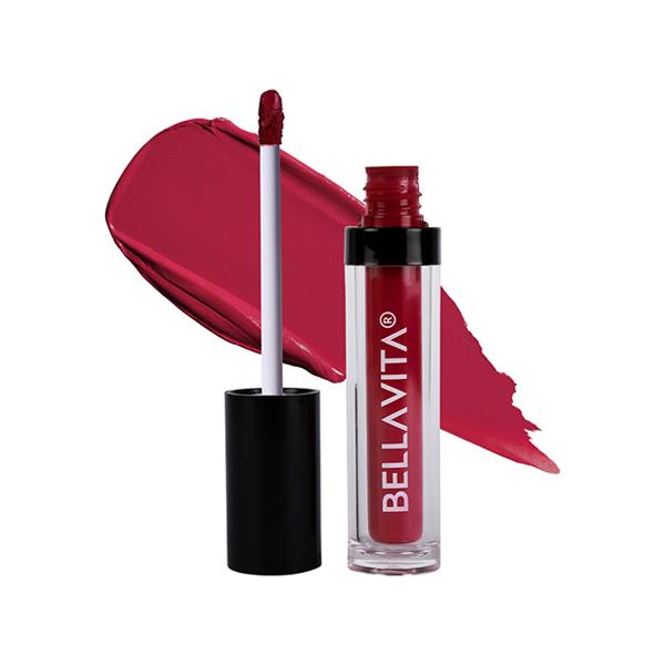 Netmeds | Bellavita Kiss-Proof Liquid Lipstick Cherry Pop 4.5 ml