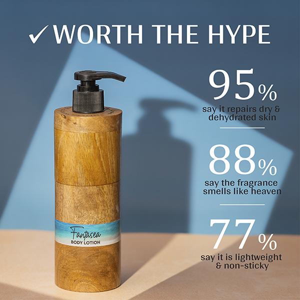 Mintree Certified Organic Fanatasea Body Lotion, Nourishes and Moisturizes, 48Hrs Hydration 200 ml - Creams, Lotions & Oils