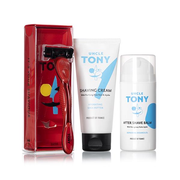 Netmeds | Uncle Tony Shaving Essentials Kit (Red) 500's