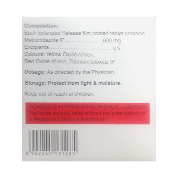 METROGYL ER 600 Tablet 15's - Bacterial Infections-OAB