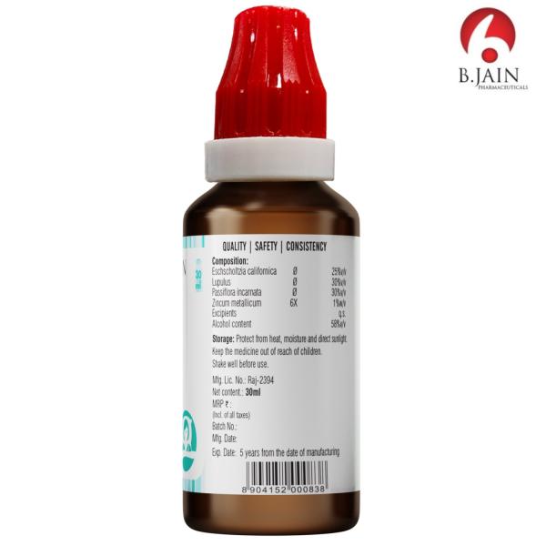 Bjain Omeo Sleep Drops 30 ml - Homeopathic Drops