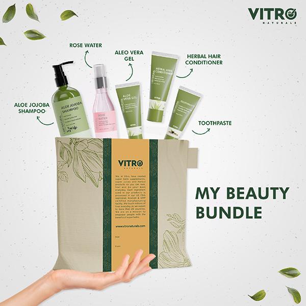 VITRO MY BEAUTY BUNDLE Herbal Skin Care Set (Pack of 5) 800 ml - Face Gels