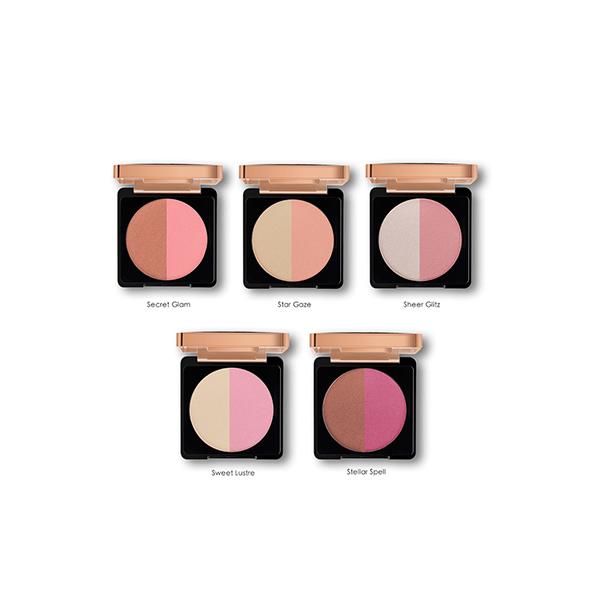 Myglamm Manish Malhotra Beauty By MyGlamm Blush Highlighter Duo-Sweet Lustre 9 gm - Highlighters & Illuminators