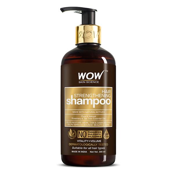 Wow Life Science Hair Strengthening Shampoo 300 ml - Shampoos