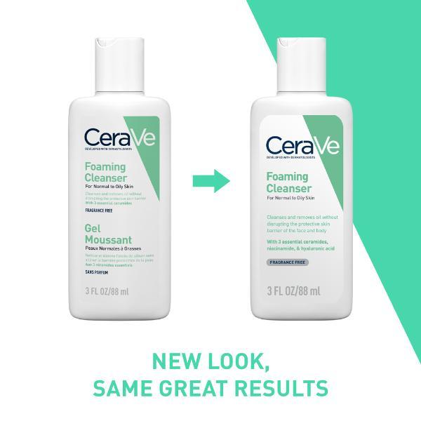 CeraVe Foaming Cleanser For Normal To Oily Skin 88 ml - Face Wash & Cleansers