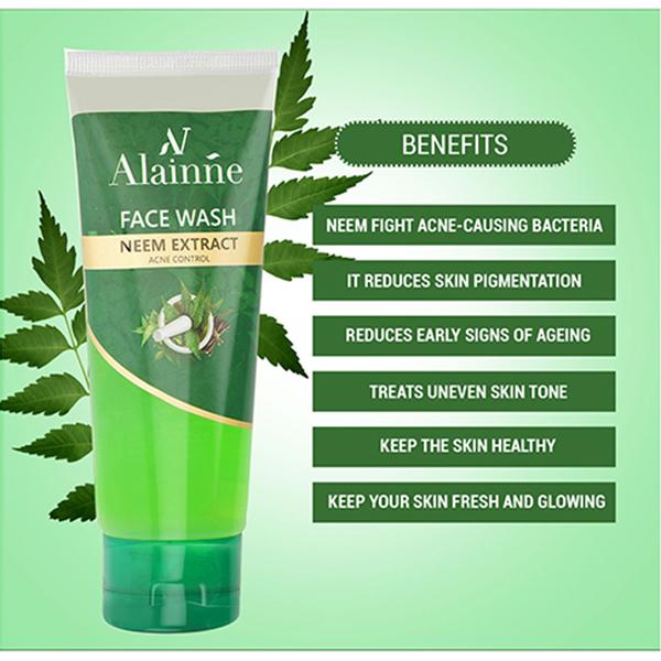 Alainne Neem Extract Acne Control Facewash 50 gm - Face Washes