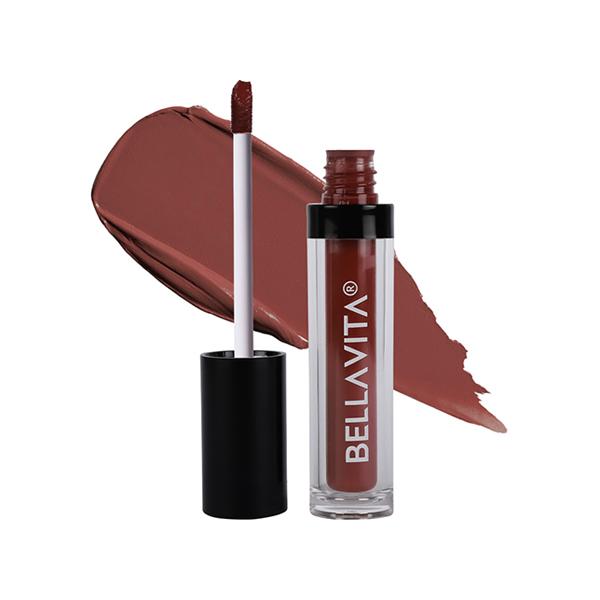 Netmeds | Bellavita Kiss-Proof Liquid Lipstick Mocha Madness 4.5 ml
