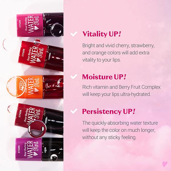 Etude Dear Darling Water Tint 4 Red Grapefruit Ade 9 gm - Face Palettes