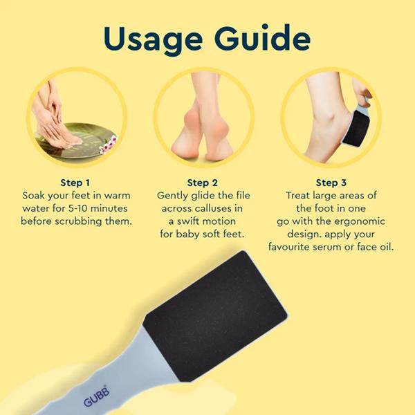 GUBB Pedicure File Curved 50 gm - Manicure & Pedicure Kits