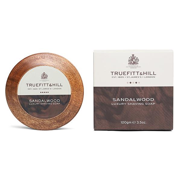 Truefitt and Hill Sandalwood Luxury Shaving Soap in Wooden Bowl 1's