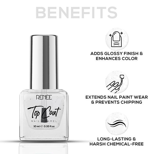 Renee Top Coat Nail Enamel 10 ml - Nail Polish